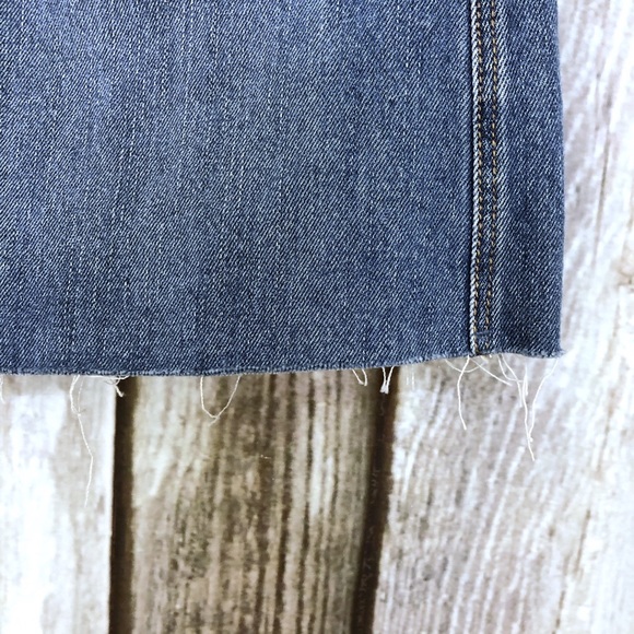 Old Navy Distressed Hem Denim Mini Skirt - Picture 5 of 7